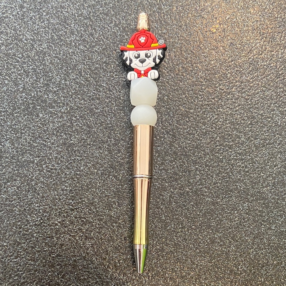 🍭Marshall Paw patrol beadable pen